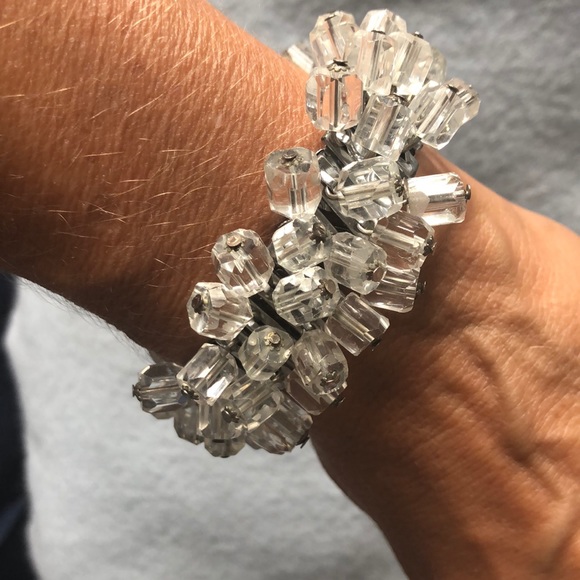 Vintage stretch crystal bracelet - Picture 3 of 5